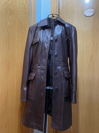 Abrigo Piel Vintage Tintoretto Marrón