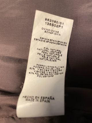 Abrigo Piel Vintage Tintoretto Marrón