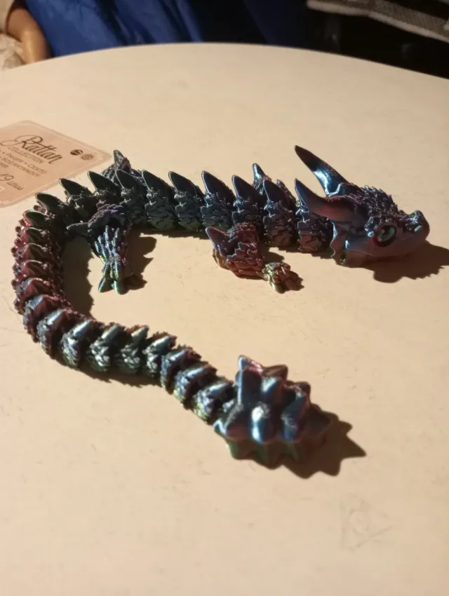 Dragón 3D Impreso Giratorio 31cm
