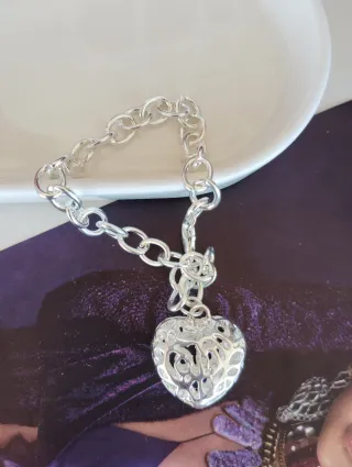 Pulsera en Plata diseño Corazón