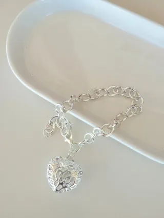 Pulsera en Plata diseño Corazón