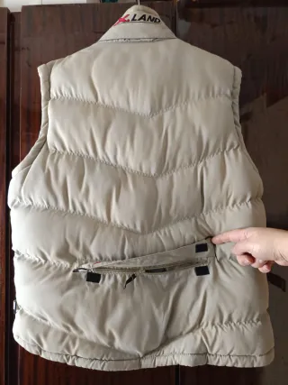 Chaleco reversible beige