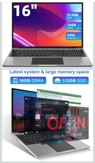 Portátil Jumper 16 16GB DDR4 512GB SSD