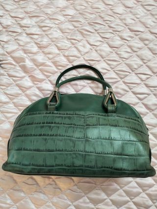 Borsa Borbonese verde coccodrillo