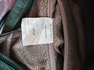 Borsa Borbonese verde coccodrillo