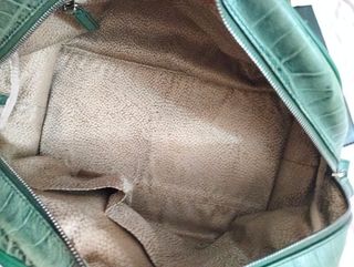 Borsa Borbonese verde coccodrillo