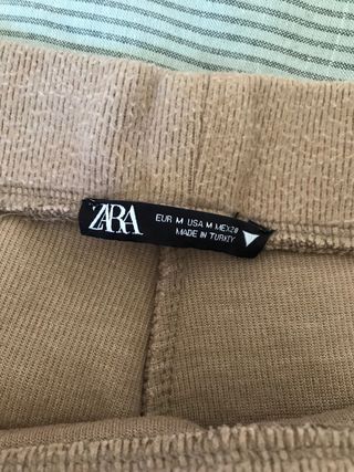 Pantalón pierna ancha soft ZARA beige