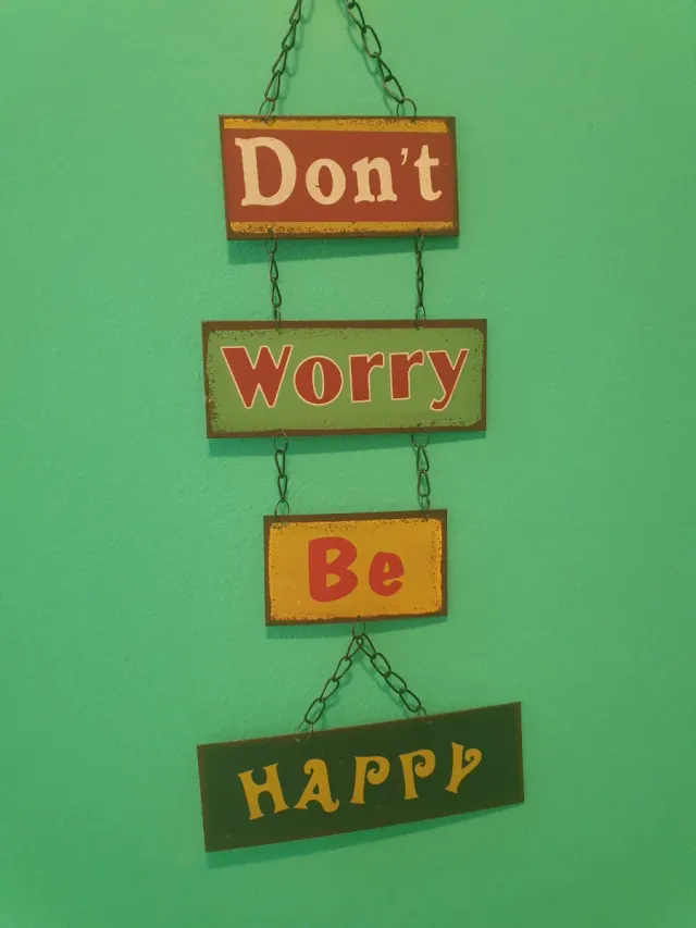Decoración Don't Worry Be Happy
