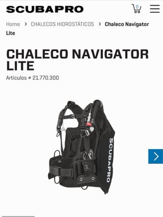 Chaleco Scubapro Navigator Lite Talla 2XS-M