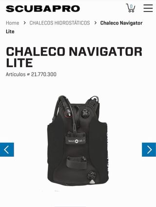 Chaleco Scubapro Navigator Lite Talla 2XS-M
