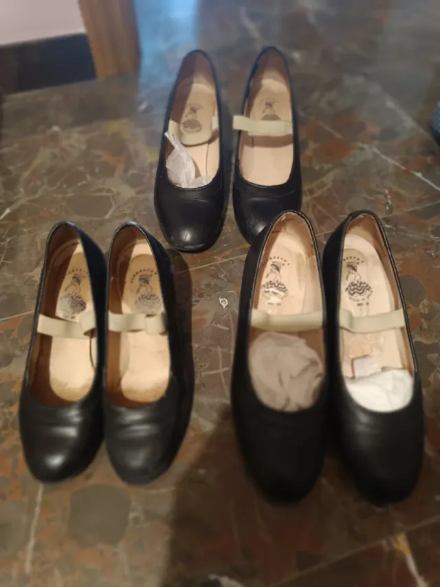 Zapatos Flamenca Negros Talla 33