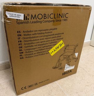 Andador Plegable con Asiento y Reposapiés