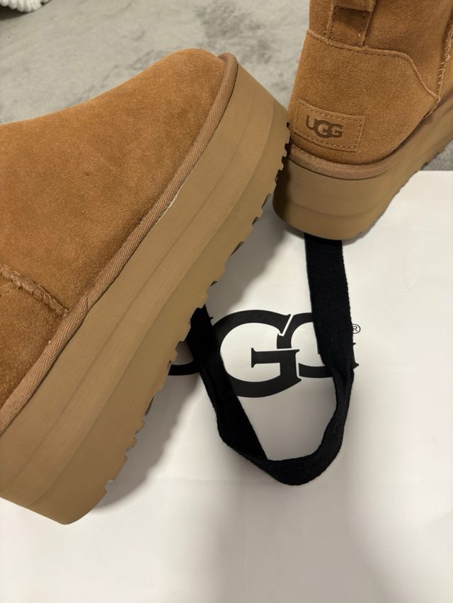 Botas UGG plataforma marrones