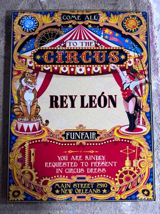 Cartel de circo vintage