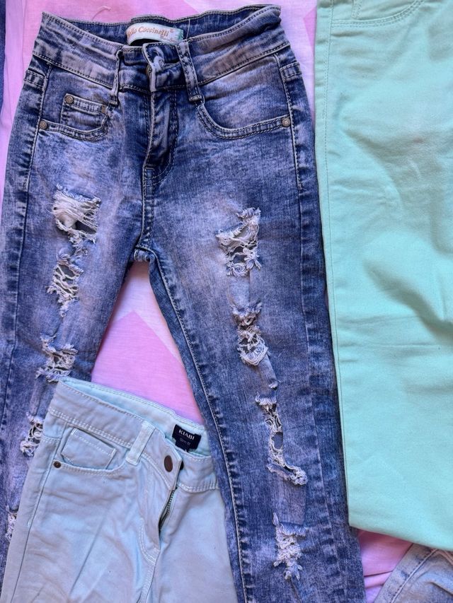 Lote 10 pantalones niña 5 años