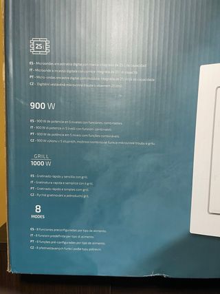 Microondas Cecotec Grandheat 2590 Blanco