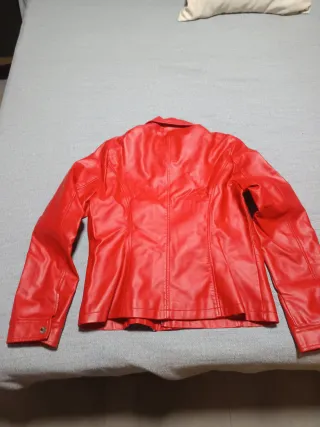 Cazadora Biker Roja Talla XL