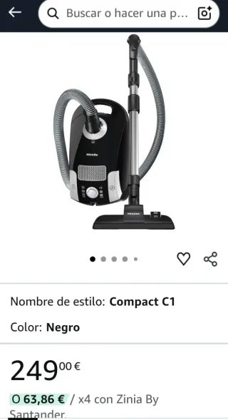 Aspirador Miele S4210 Parquet 1800W