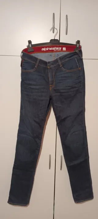 Pantalón vaquero moto mujer, Talla 42 Alpinestars