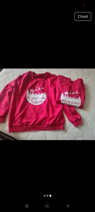 Coppia Maglioni Natale Dreaming of a White Christm