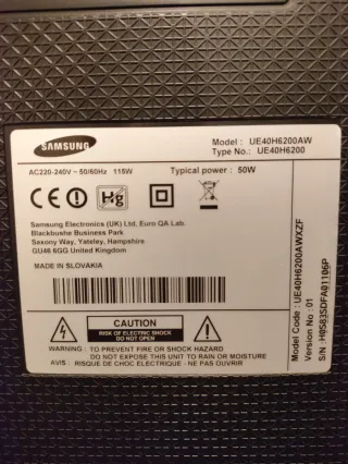 Televisor Samsung 40 Negro