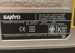 Lote repuestos Sanyo MCD-z128F