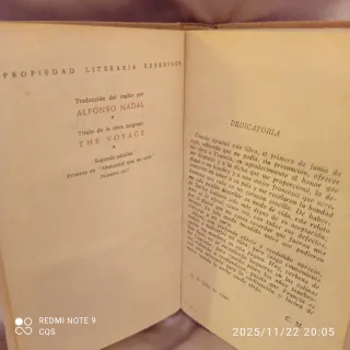 LIBRO "EL VIAJE" DE CHARLES MORGAN