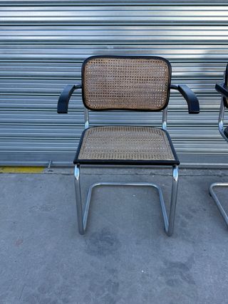 Sillas Cesca Vintage Ratán y Metal