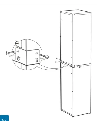 Armario Metálico Blanco 1 Puerta con baldas