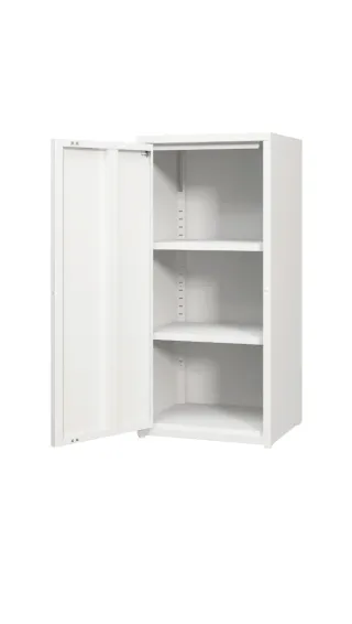 Armario Metálico Blanco 1 Puerta con baldas