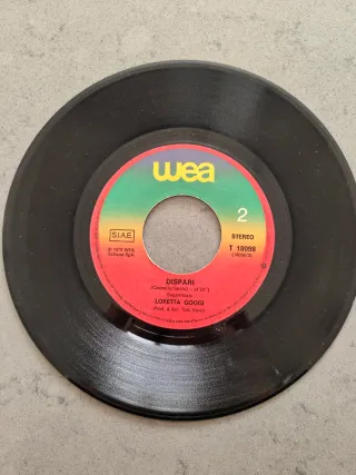 Vinile 45 giri Loretta Goggi L'aria del sabato ser