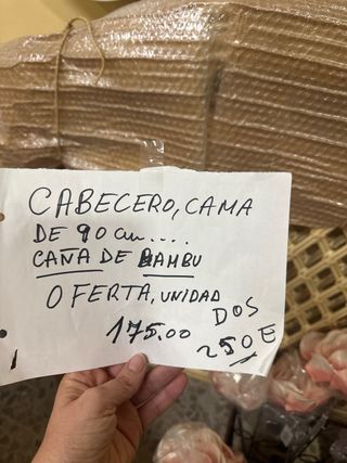 Cabeceros caña natural 90cm