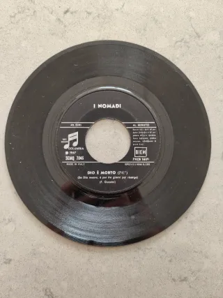 Vinile 45 giri I Nomadi - Dio è Morto