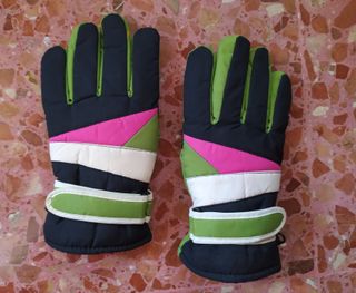 Guantes de esquí coloridos