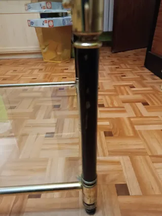 Mesita cristal 55x55 y metal