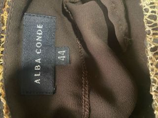 Vestido fiesta lentejuelas negro y dorado