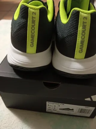 Zapatillas Adidas Gamecourt 2 Negro/Verde