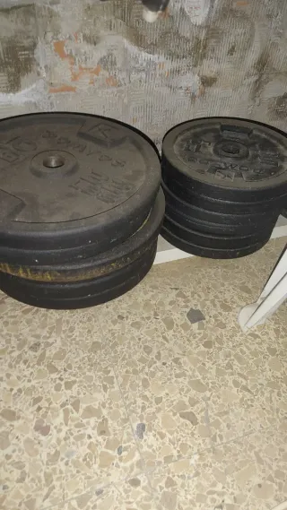Discos de pesa 10kg y 5kg