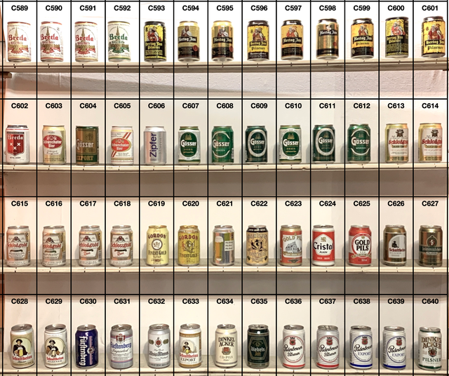 Lattine birra da collezione vuote