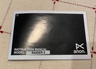 Casco Anon Raider 3 Nuevo