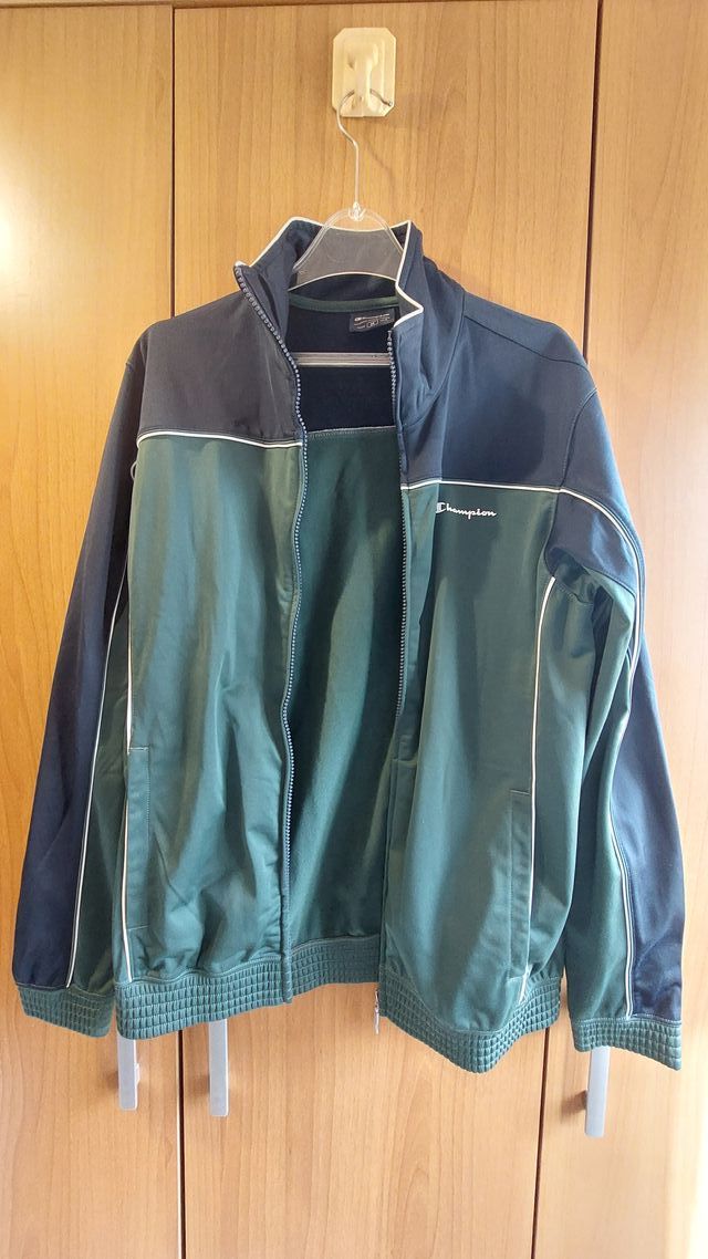 Felpa Champion Uomo Blu/Verde Taglia M