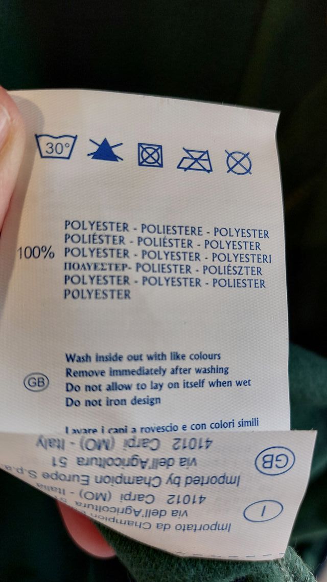 Felpa Champion Uomo Blu/Verde Taglia M