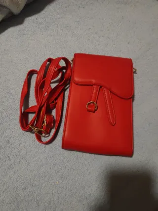 Bolso bandolera mujer rojo