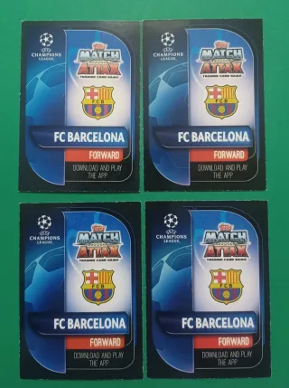 4 Cromos Messi MVP, Hero, Centurión, Record Holder