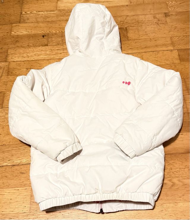 Traje de esquí para niña con capucha reversible