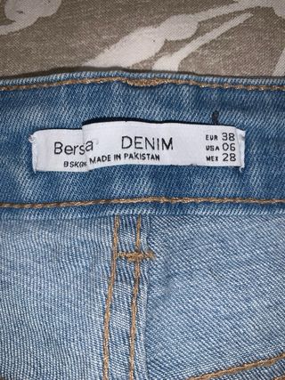 Bermudas vaqueras mujer azules