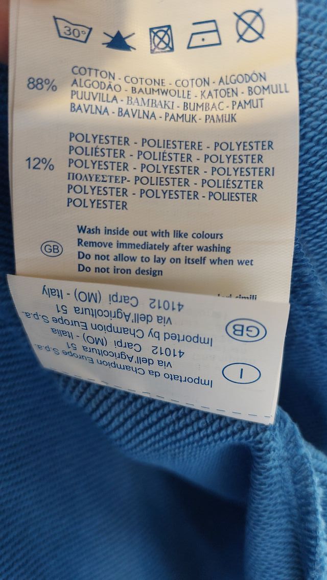 Felpa Champion Zip Uomo Taglia M