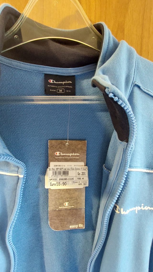 Felpa Champion Zip Uomo Taglia M