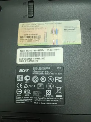 Acer Aspire 6920 pr ricambi non testato.