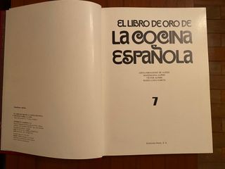 El libro de oro de la cocina Española. Tomo 7. Rep